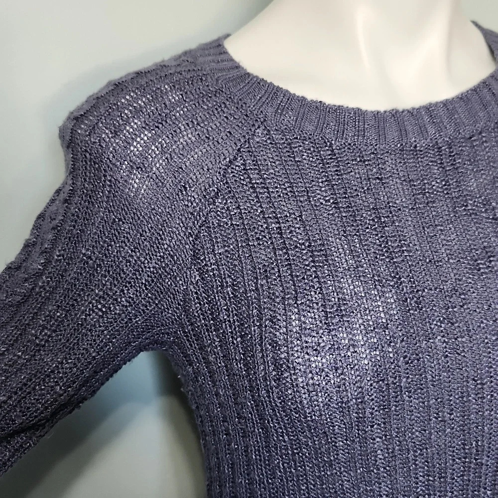 Pink Republic Women’s Slate Blue Knit Sweater - Picture 5 of 14